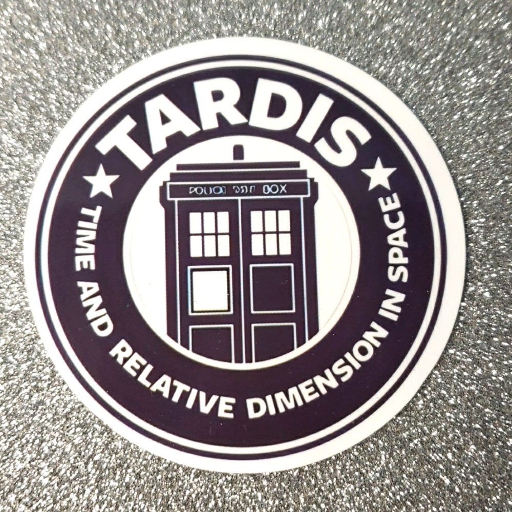 10/$10 DR. WHO Tardis waterproof sticker TV Show